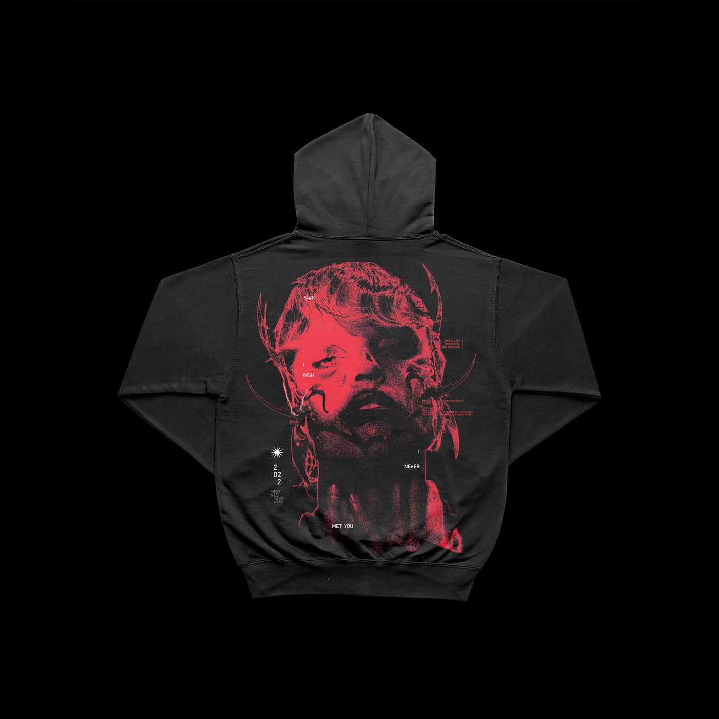 Infinite Falling Ground 'Face Hoodie'
